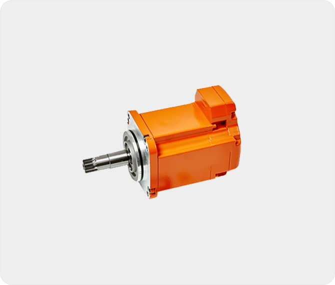 Servomotor industrial comúnmente utilizado en aplicaciones robóticas