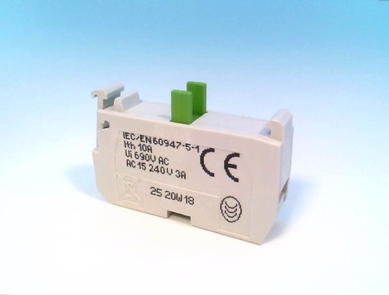 Baco 33E10 BACO 33E10, CONTACT BLOCK, N/O, SCREW TERMINALS, MAX 600V