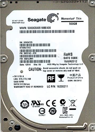 SEAGATE 9WS142-500