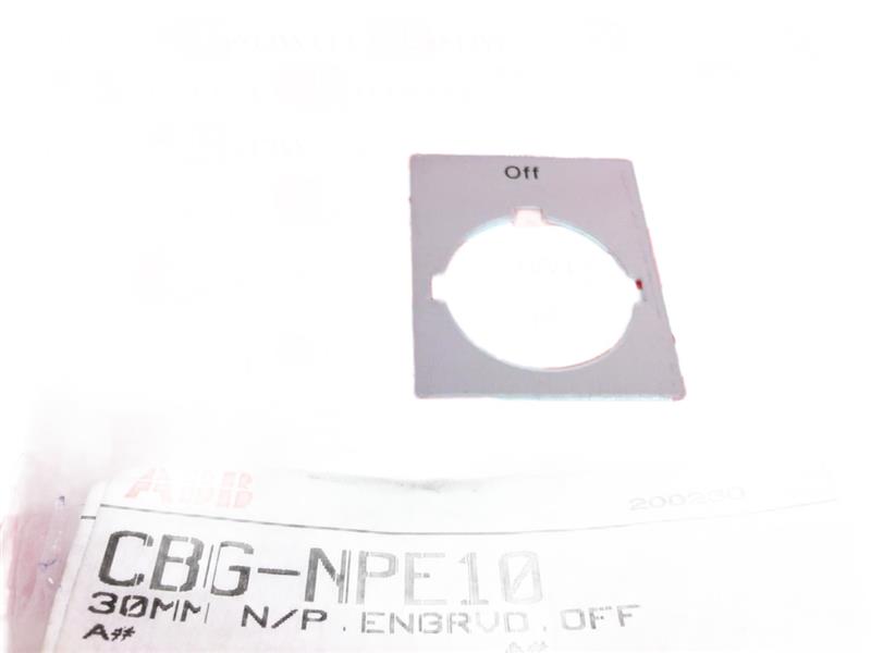 CBG-NPE10 by ASEA BROWN BOVERI