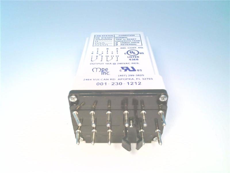 MOTOR PROTECTION ELEC. INC 001-230-1212