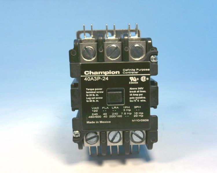 CHAMPION CONTROL SYSTEM CO 40A3P-24