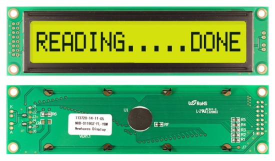 NEWHAVEN DISPLAY NHD-0116GZ-FL-YBW