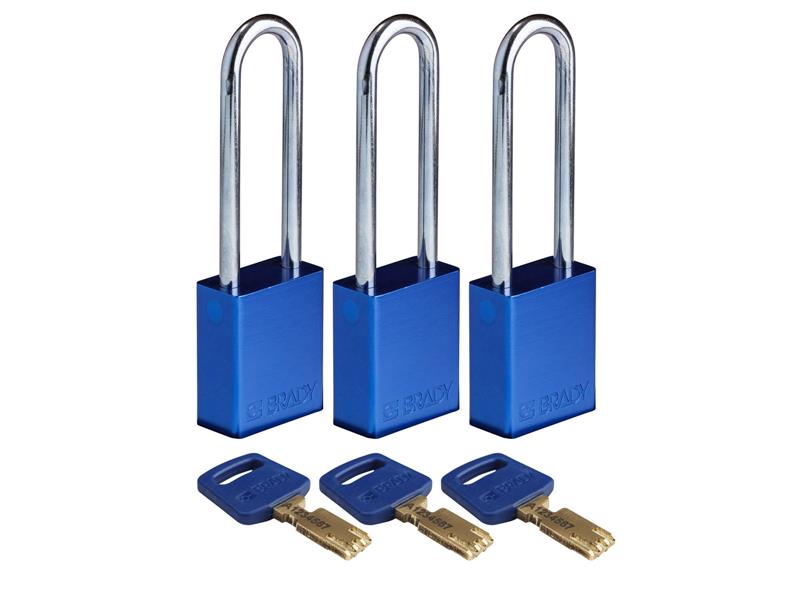 BRADY ALU-BLU-76ST-KA3PK