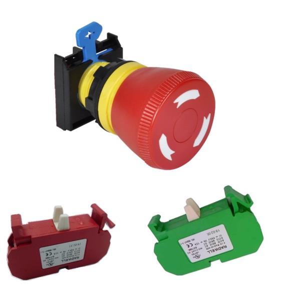 RADWELL VERIFIED SUBSTITUTE 3SB3-000-1HA20-SUB-1NO/1NC-KIT