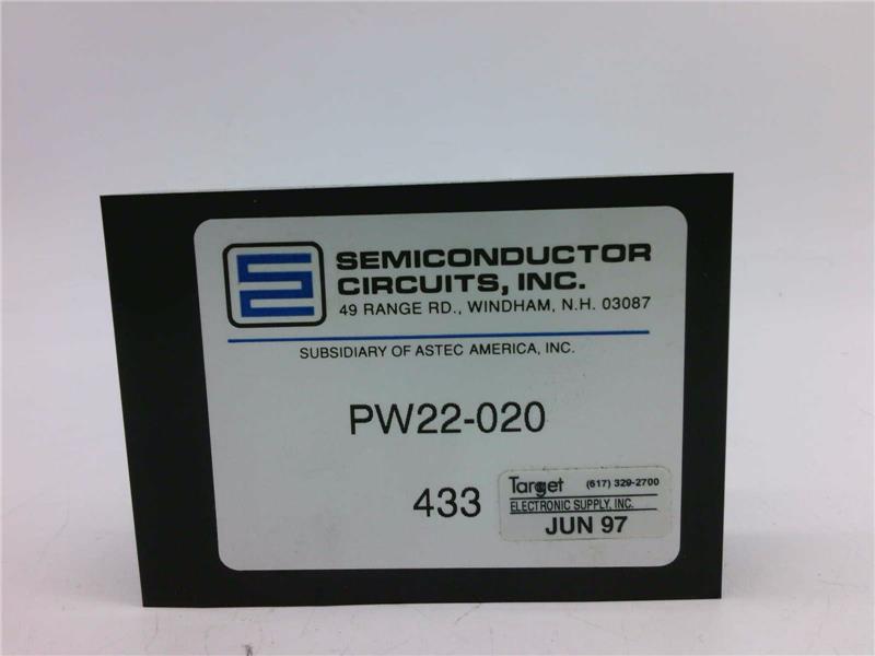 SEMICONDUCTOR CIRCUITS PW22-020