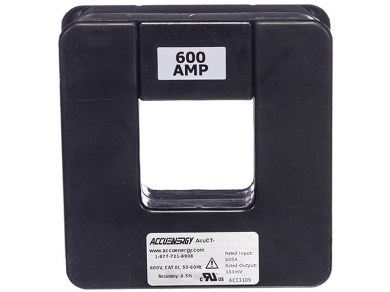 Transformateur De Courant Accuenergy AcuCT-075-200 - 200A, Sortie 333mV, Pour Comptage énergie