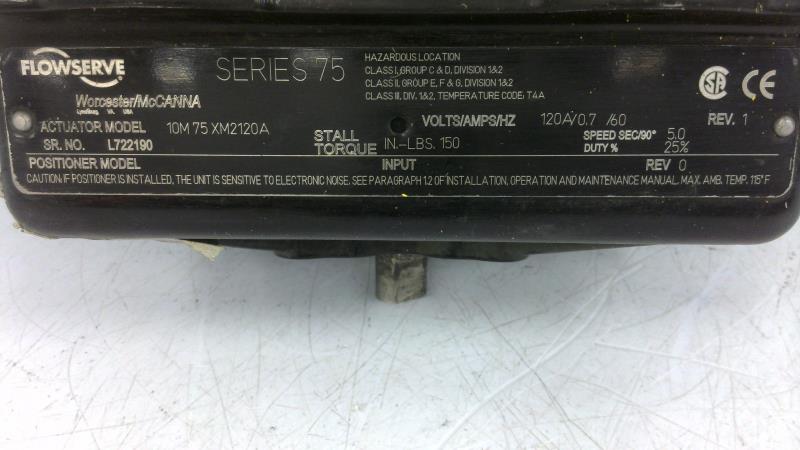 FLOWSERVE 10M75XM2120A FLOWSERVE 10M75XM2120A