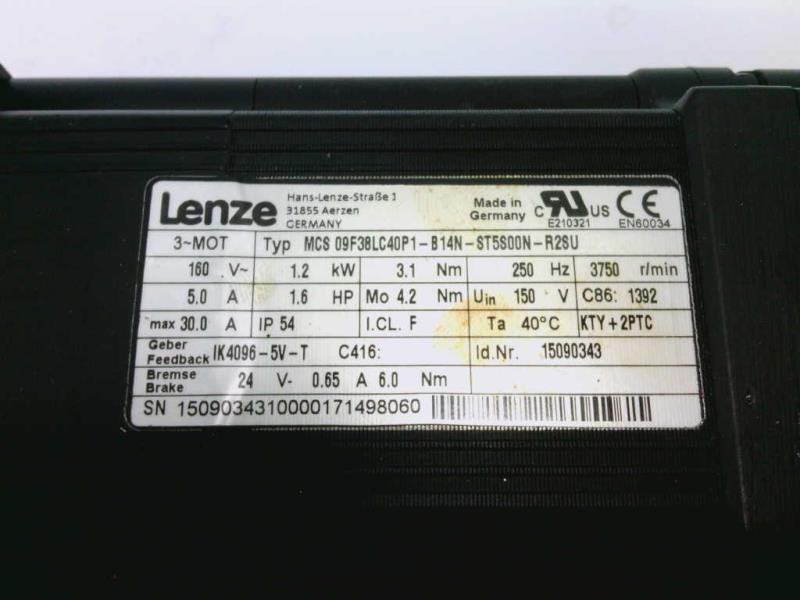 LENZE MCS09F38LC40P1-B14N-ST5S00N-R2SU