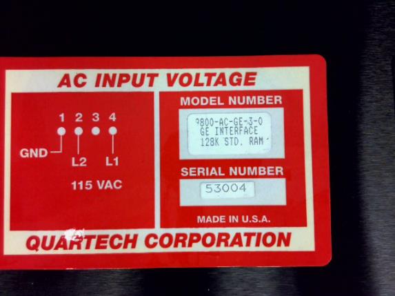 QUARTECH 9800-AC-GE-3-0