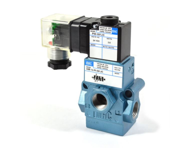 MAC VALVES INC 55B-12-PI-611JC