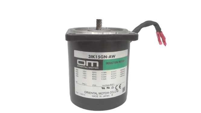 Motore A Induzione Oriental 3IK15GN-AUL Con Testata 3GN36KA - Usato Buono Stato - 3