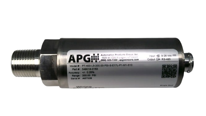 PT400-L5-200.00-PSI-S-E17L-P1-M1-S10 by APG SENSOR
