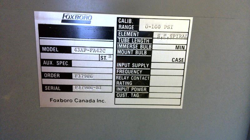 INVENSYS 43AP-FA42C/0-100PSI