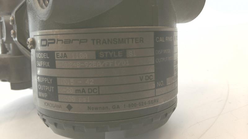 YOKOGAWA EJA 110A DHS4B-92EA/FF1/D1