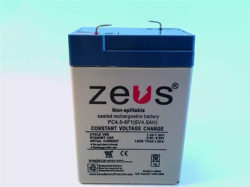 ZEUS BATTERY PRODUCTS PC4.5-6F1