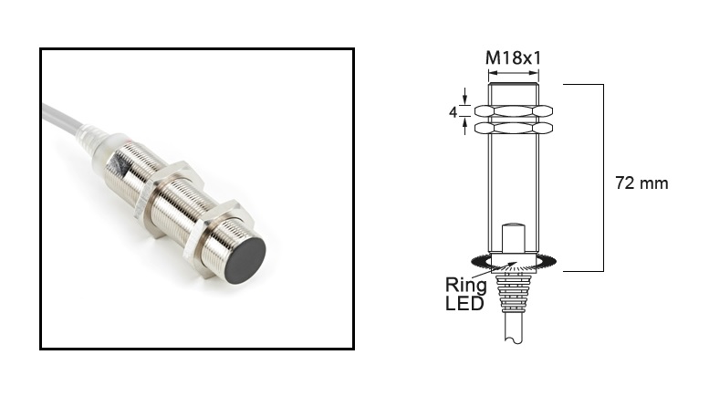 RADWELL VERIFIED SUBSTITUTE E2A-M18LS08-WP-C1-2M-SUB