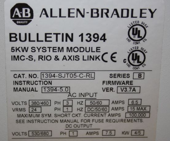 ALLEN BRADLEY 1394-SJT05-C