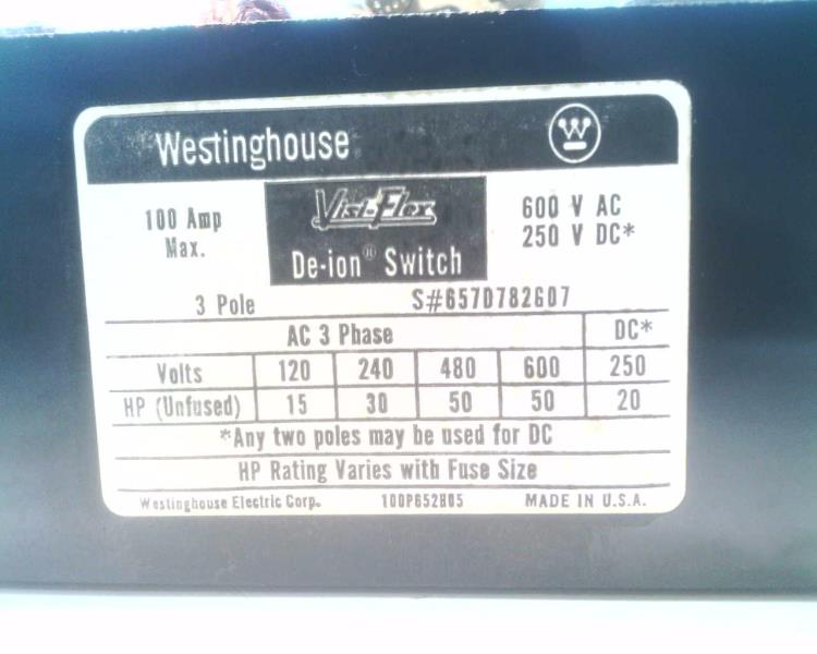 WESTINGHOUSE 657D782G07