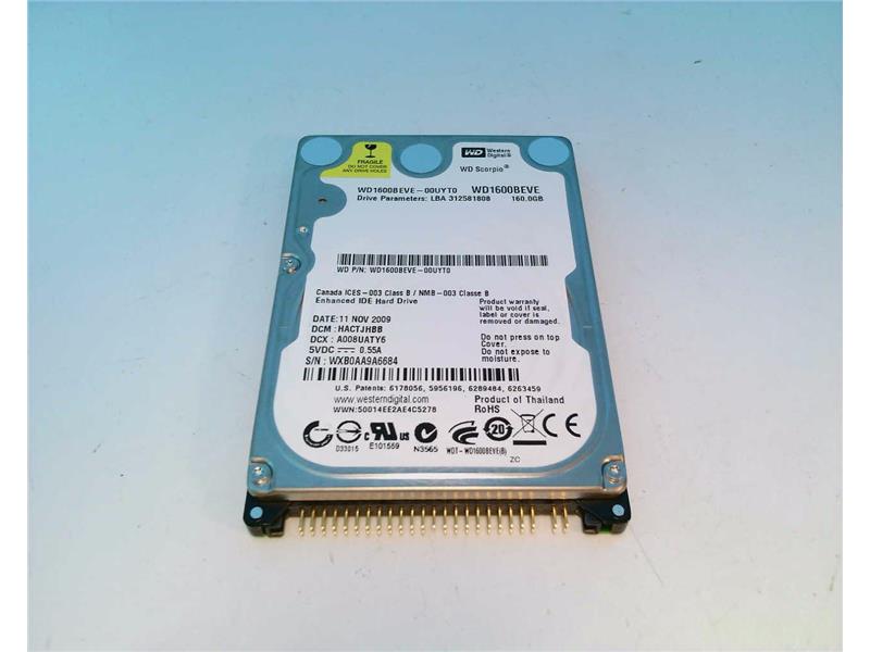 WESTERN DIGITAL WD1600BEVE-00UYT0