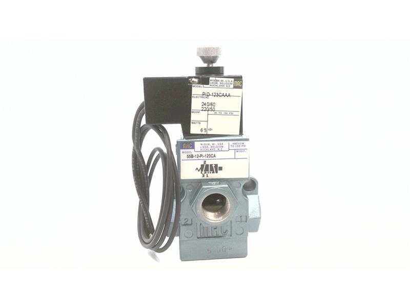 MAC VALVES INC 55B-12-PI-123CA