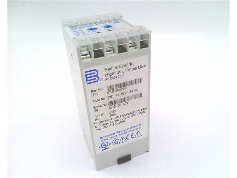 BASLER ELECTRIC BE3-47N/27-3S4N2