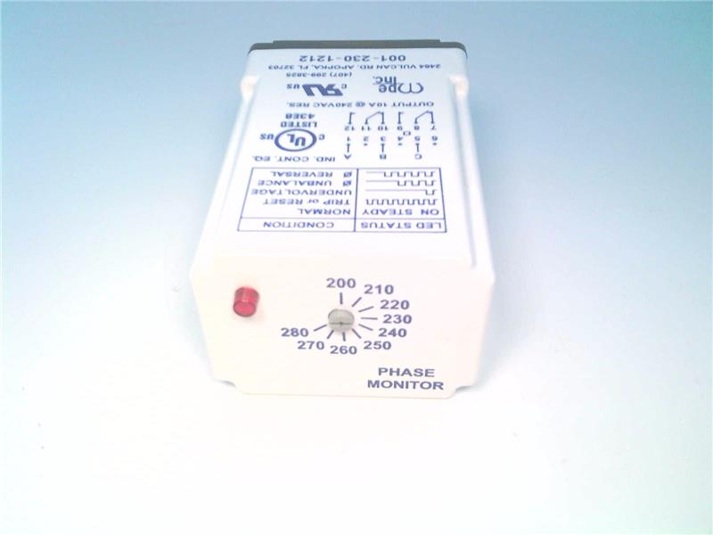MOTOR PROTECTION ELEC. INC 001-230-1212