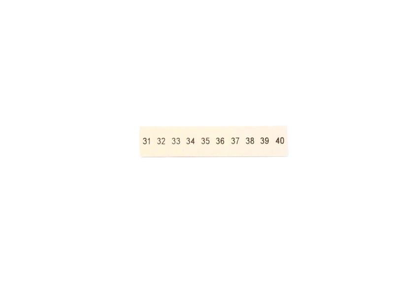 ZB 5,08,LGS:FORTL.ZAHLEN 31-40 by PHOENIX CONTACT