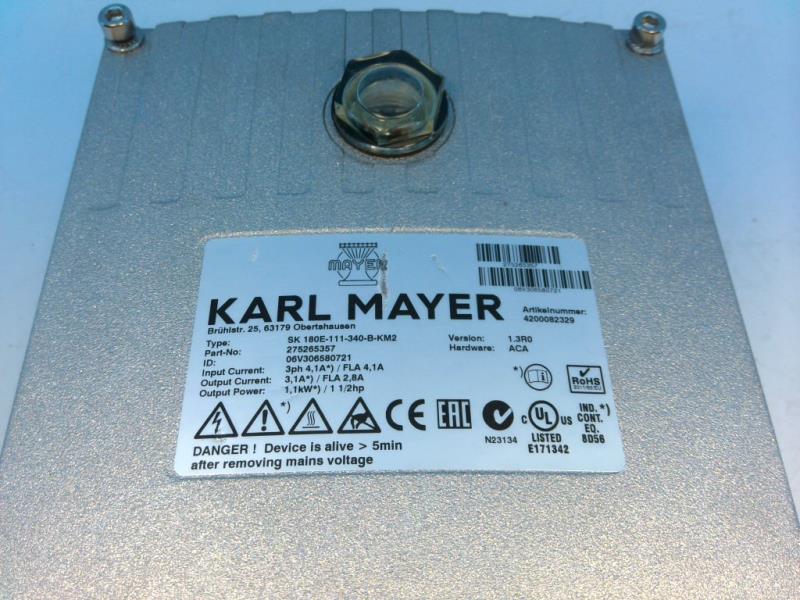 KARL MAYER SK 180E-111-340-B-KM2