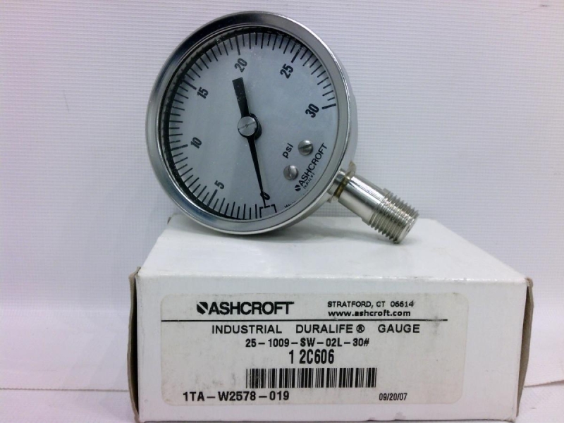 ASHCROFT 25 1009SW02L30#