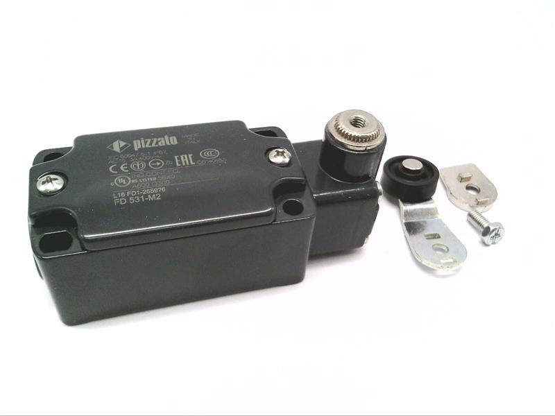 Intermuttore Di Posizione Pizzato FD 531-M2 Con Leva A Rullo E Contatti 1NO+1NC. Scatto Rapido, Custodia In Metallo, Attacco M20. Robusto E Affidabile Per Automazione E Macchine!