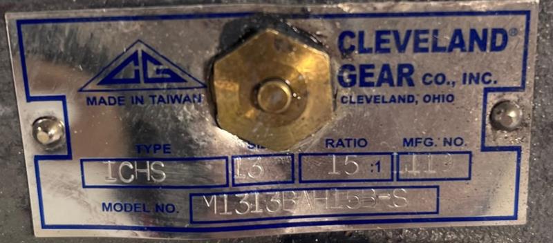 CLEVELAND GEAR COMPANY M1313BAH15B-S