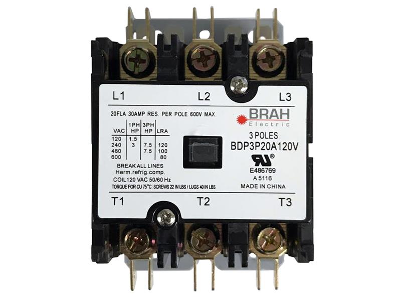 BRAH ELECTRIC BDP3P20A120V