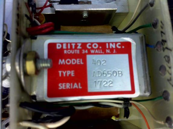DEITZ CO 402