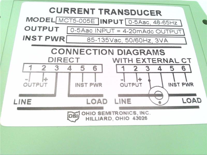 OHIO SEMITRONICS MCT5-005E