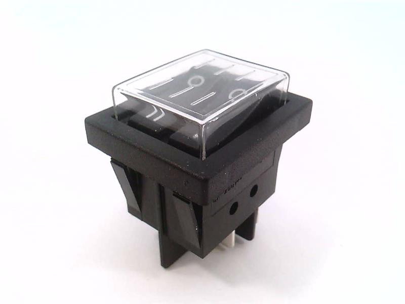 RL-25-21-P-13-BK/BK-P1 Miniature Rocker Switch by M2B TECHNOLOGIES