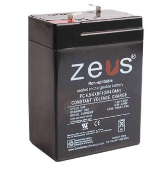 PC4.5-6XBF1 por ZEUS BATTERY PRODUCTS