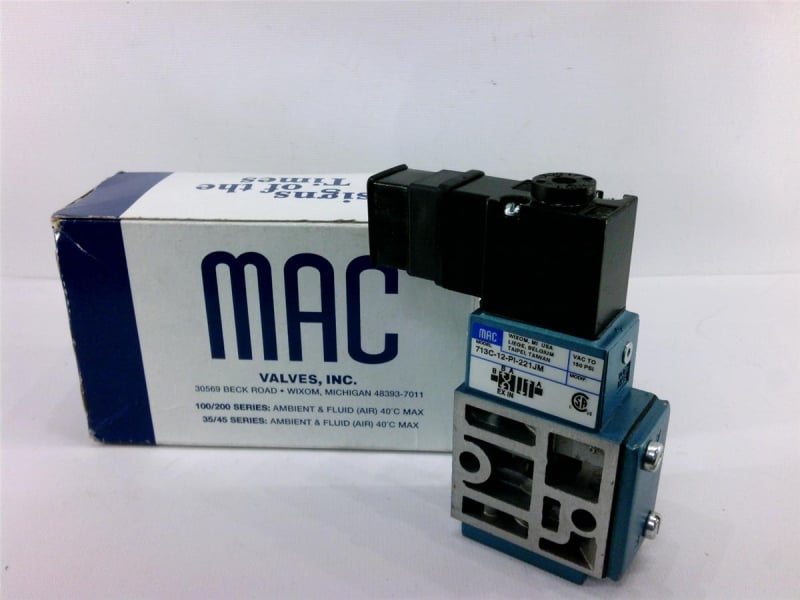 MAC VALVES INC 713C-12-PI-221JM