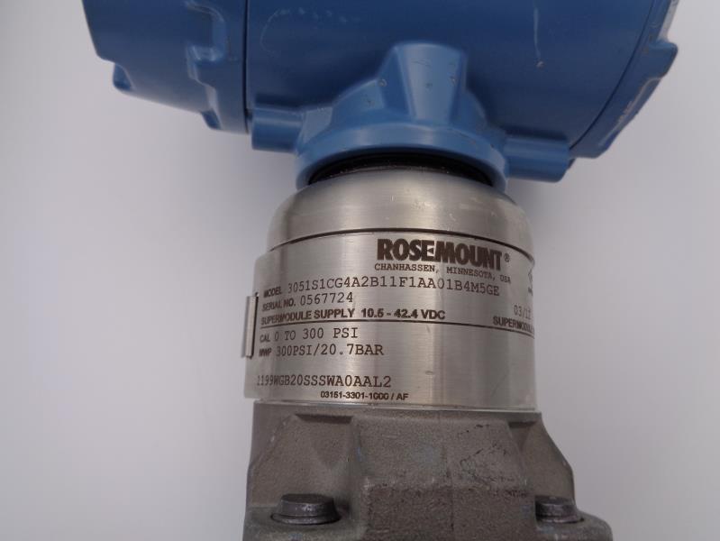 EMERSON 3051S1CG4A2B11F1AA01B4M5GE