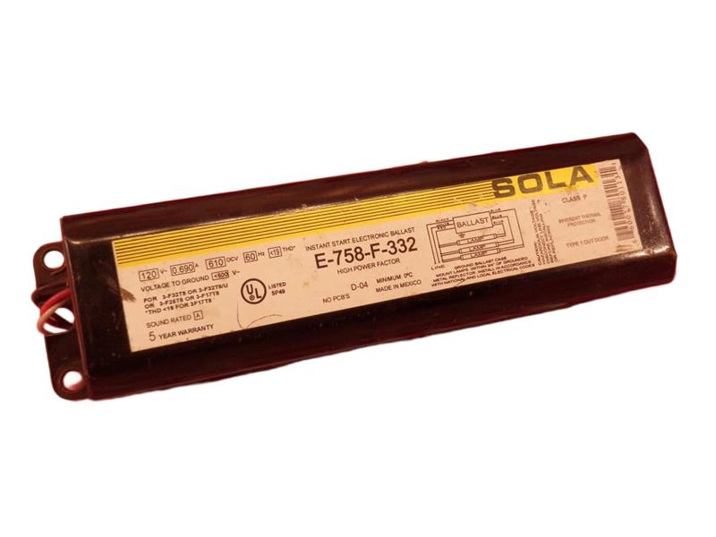 E-758-F-332 by SOLA BALLASTS