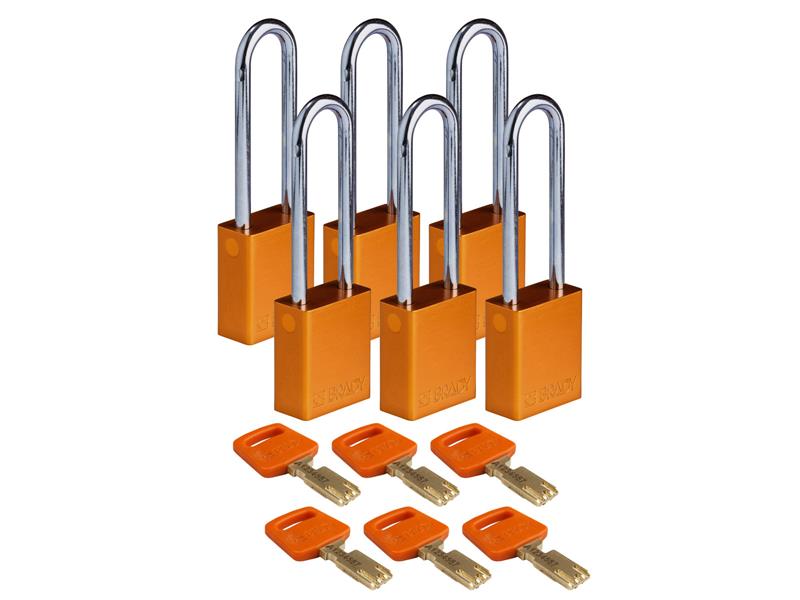 BRADY ALU-ORG-76ST-KA6PK