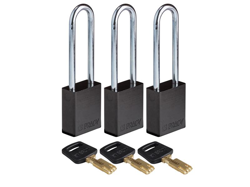 ALU-BLK-76ST-KA3PK par BRADY