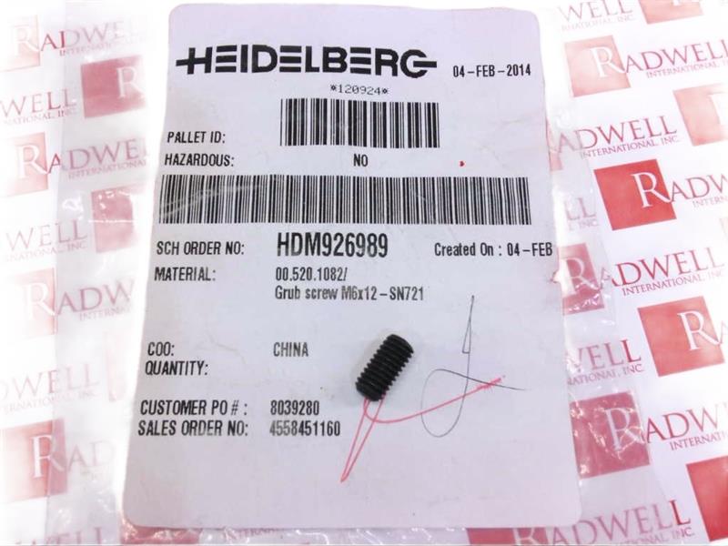 00.520.1082 par HEIDELBERG