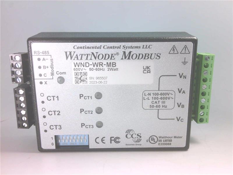 Wd Wn Control Systems WND-WR-MB Power Meter Panel by CONTINENTAL CONTROL SYSTEMS