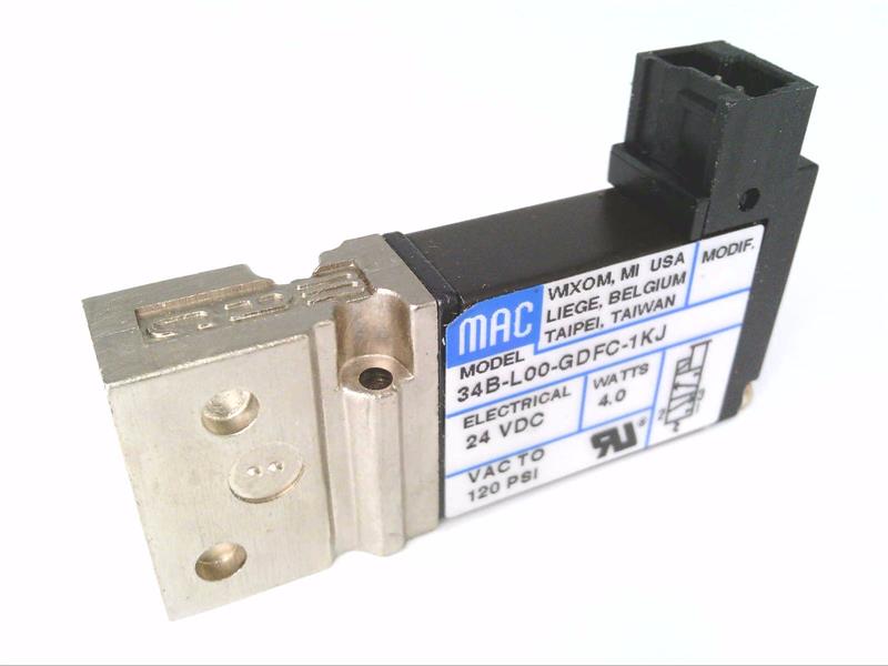 MAC VALVES INC 34B-L00-GDFC-1KJ