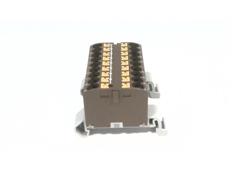 PTFIX 18X2,5-NS35A BN Power Distribution Block by PHOENIX CONTACT