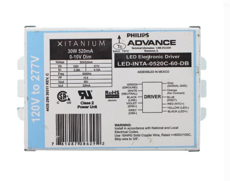 LED-INTA-0520C-60DB por PHILIPS