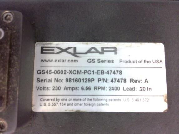 GS45-0602-XCM-PC1-EB-47478 Linear Actuator by EXLAR