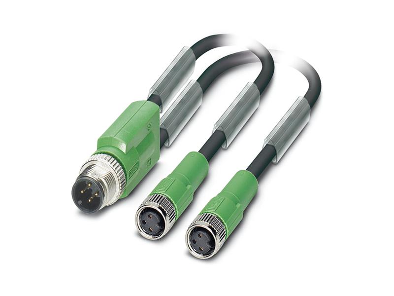 SAC-3P-M12Y/2X0,6-PUR/M 8FS por PHOENIX CONTACT