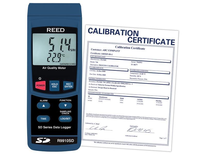 REED INSTRUMENTS R9910SD-NIST